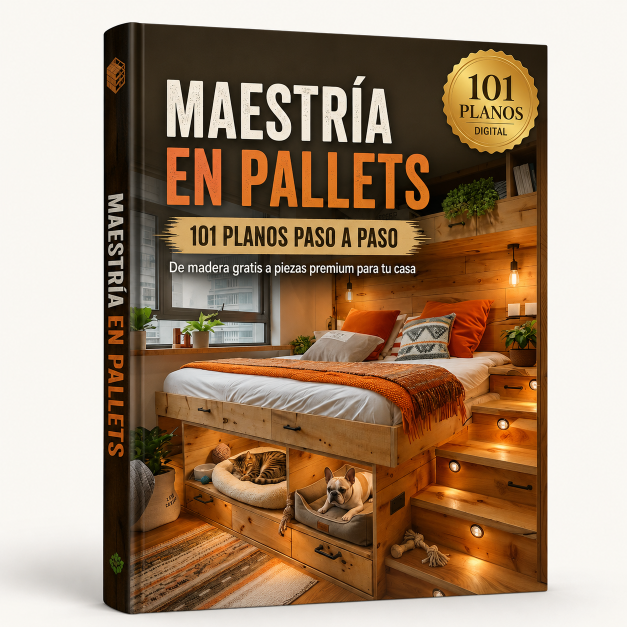 Maestría en Pallets 101 planos maestros paso a paso en una guía completa de 285 hojas